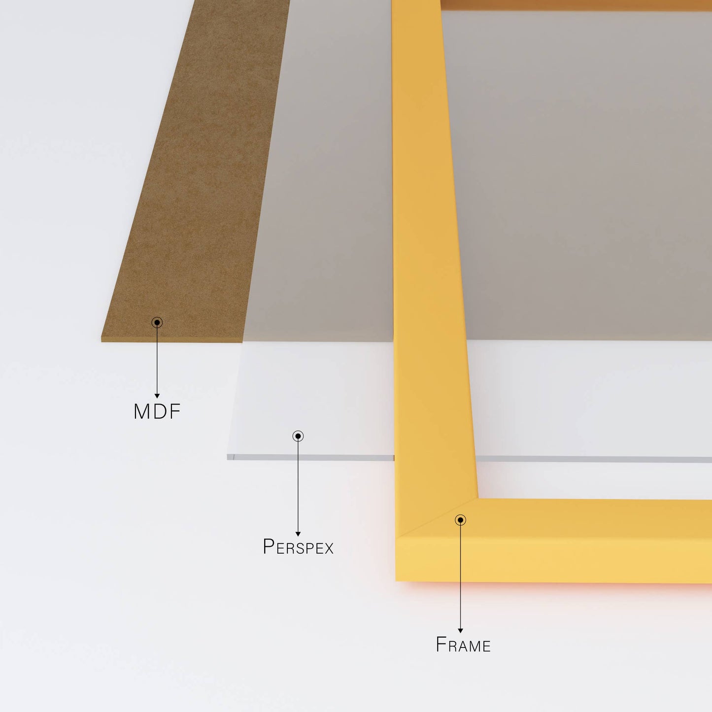 Orange A4 Picture Frame