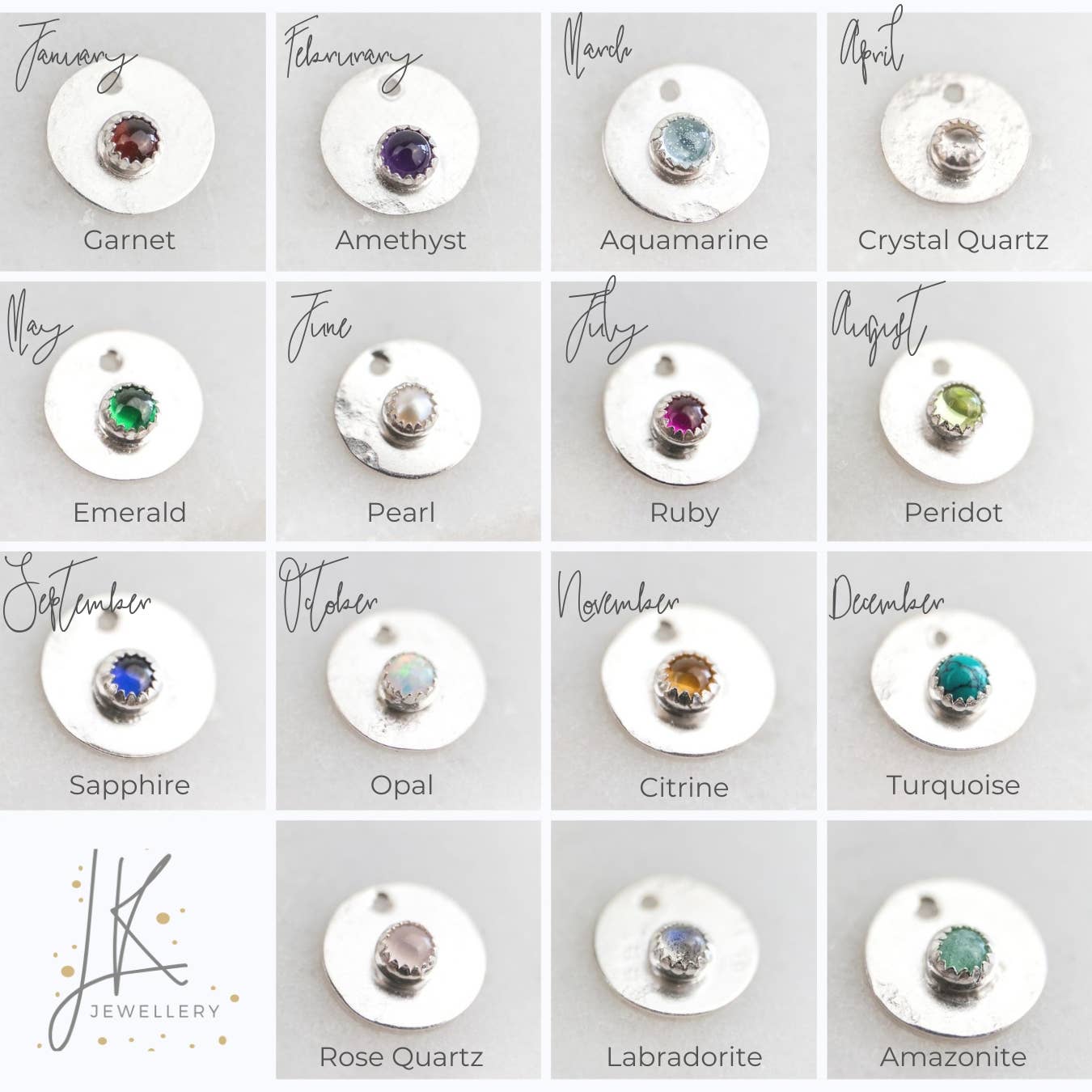 Garnet Mini Gemstone Studs