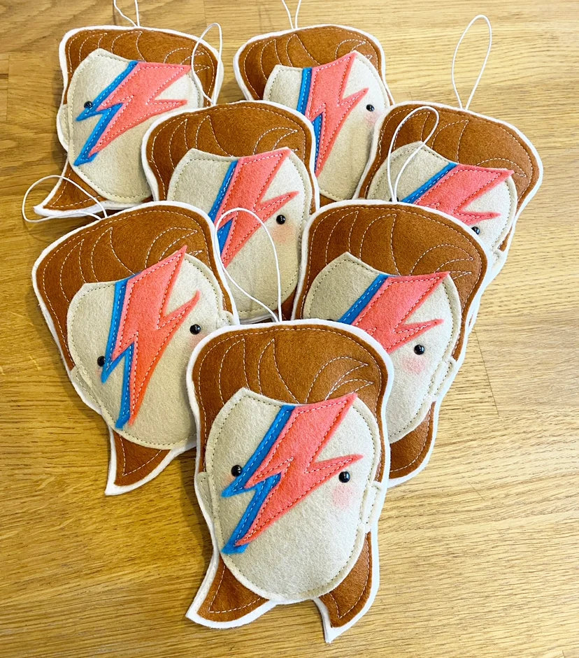 David Bowie Felt Decoration