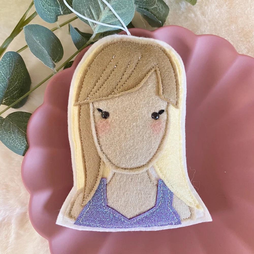 Taylor Swift Felt Decoration