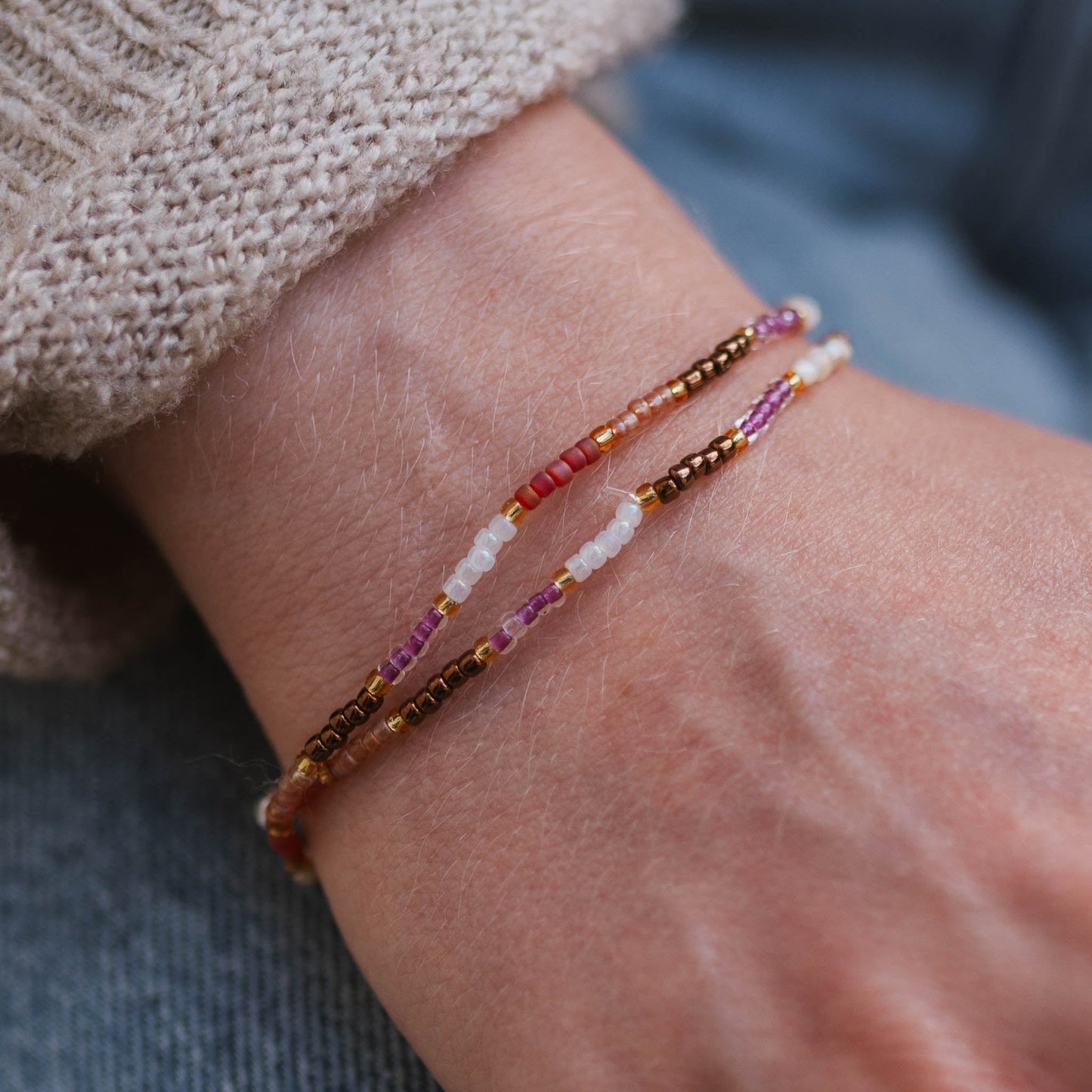 Berkilau Warm Tone Beaded Bracelet