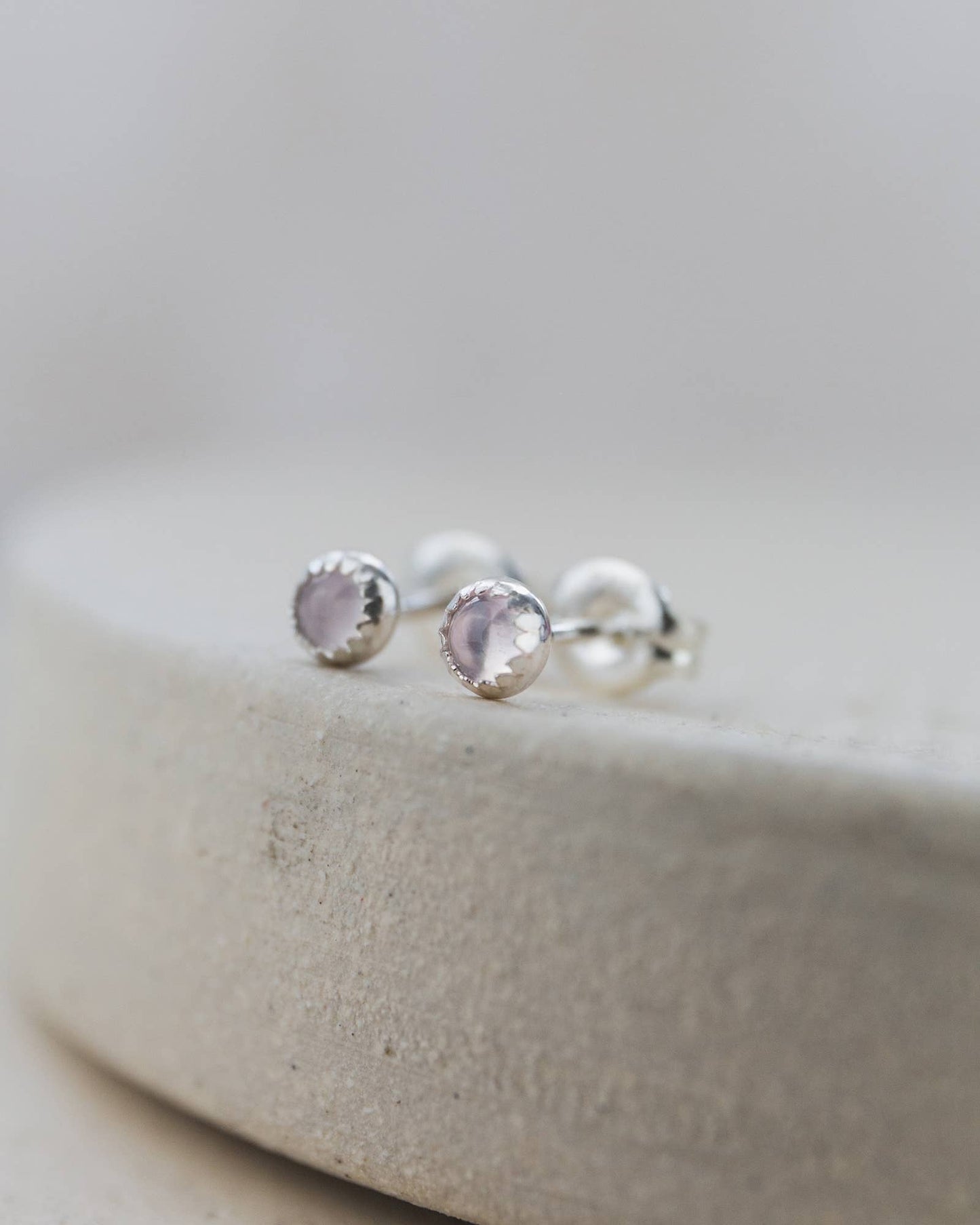 Garnet Mini Gemstone Studs