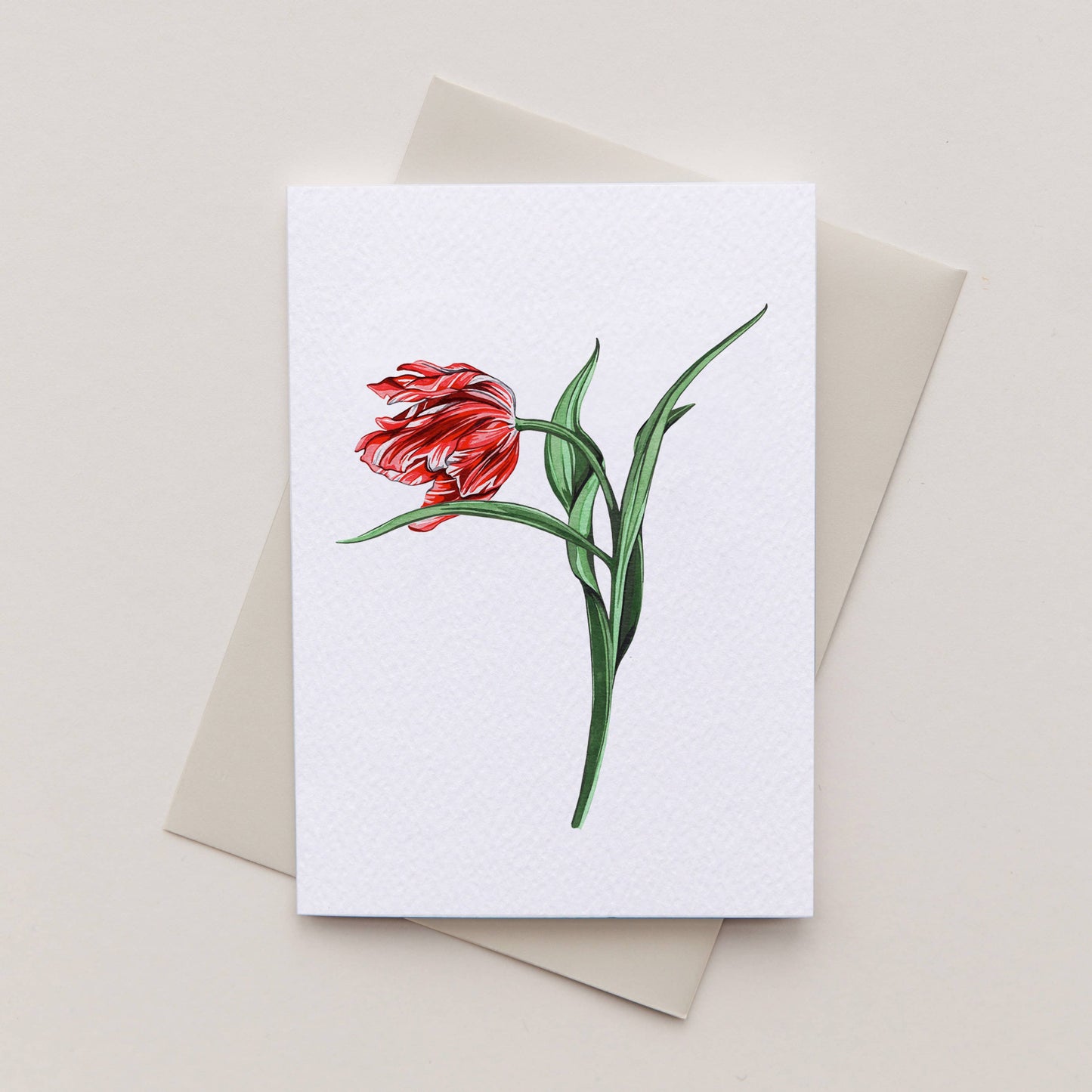 Mini Tulip Watercolour Sustainable Greetings Card