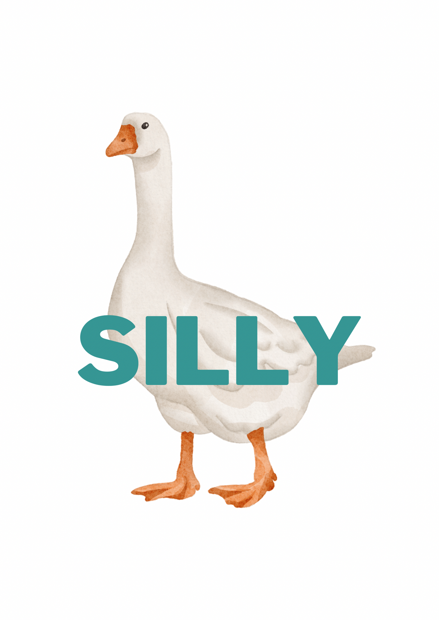 Silly Goose Print: A4