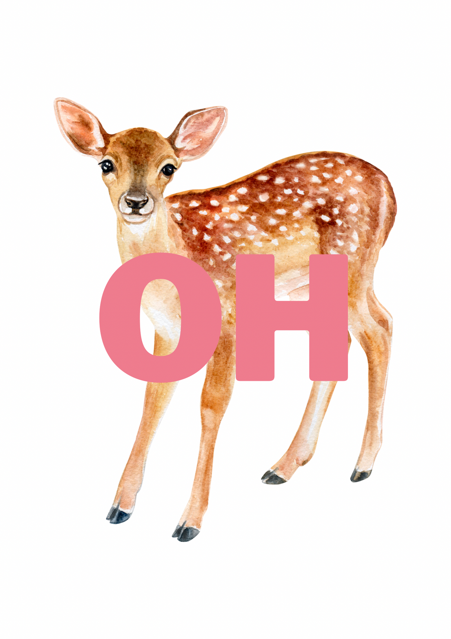 Oh deer print: A4