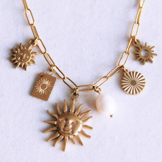 Charm Necklace 'Sun Lover'