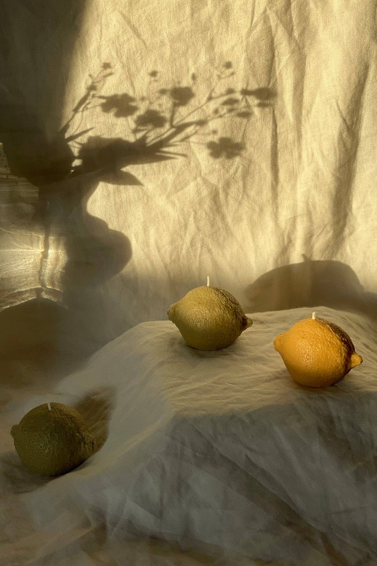 Lemon/Lime Shaped Candle