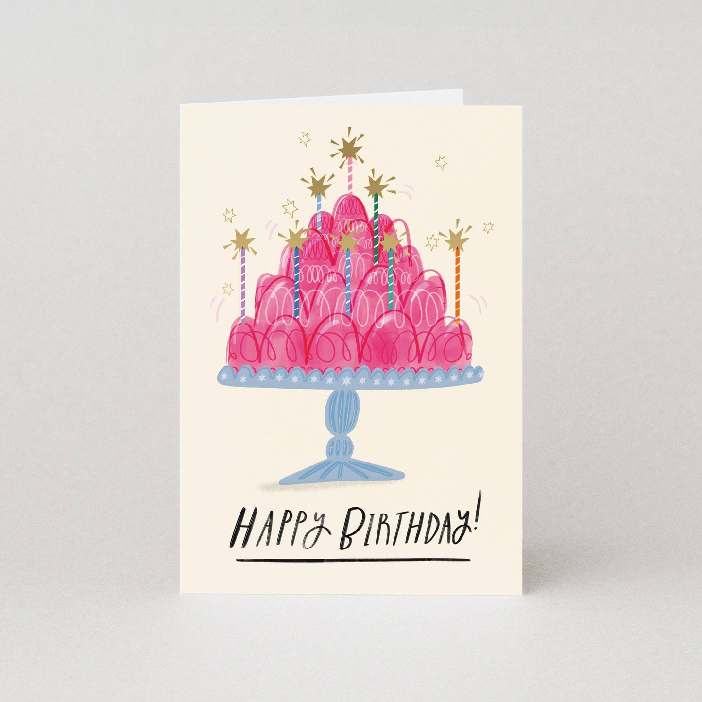 Jelly Birthday Card | Happy Birthday Cards | Gold Foil Cards