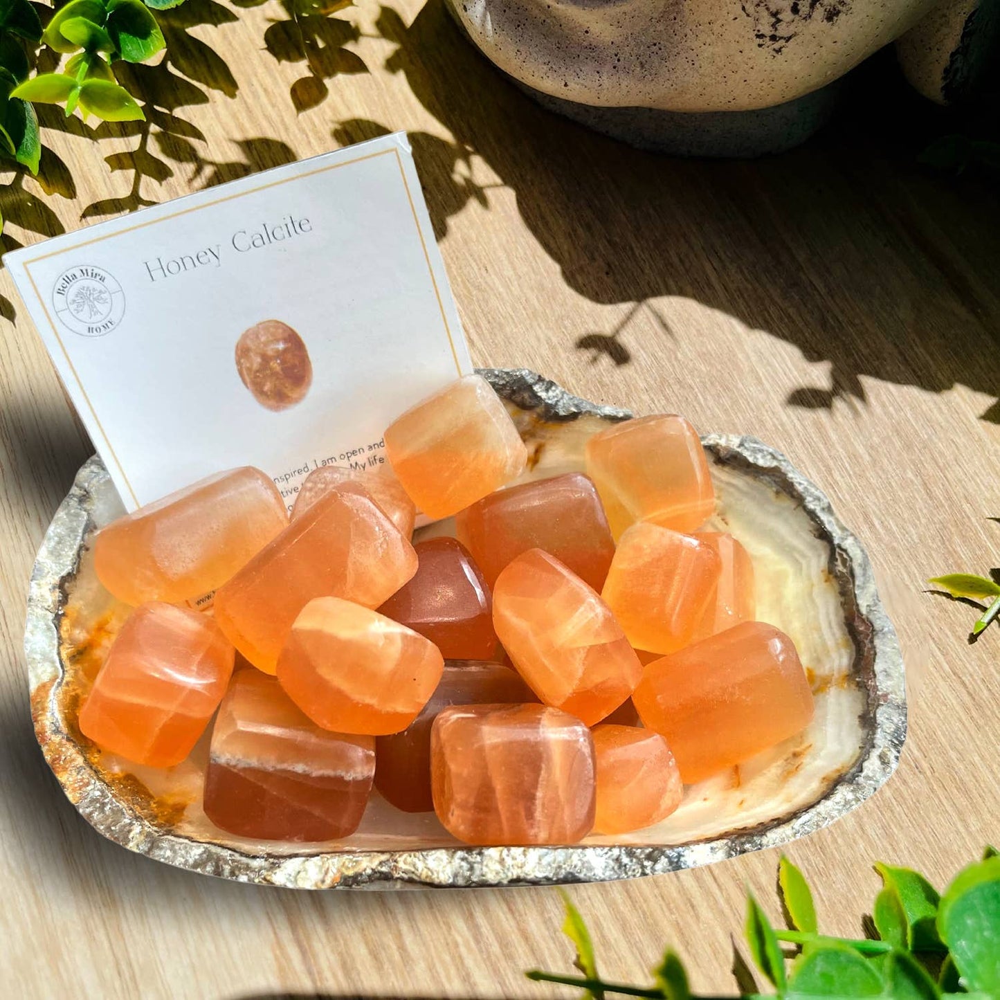 Honey Calcite Tumble Stone