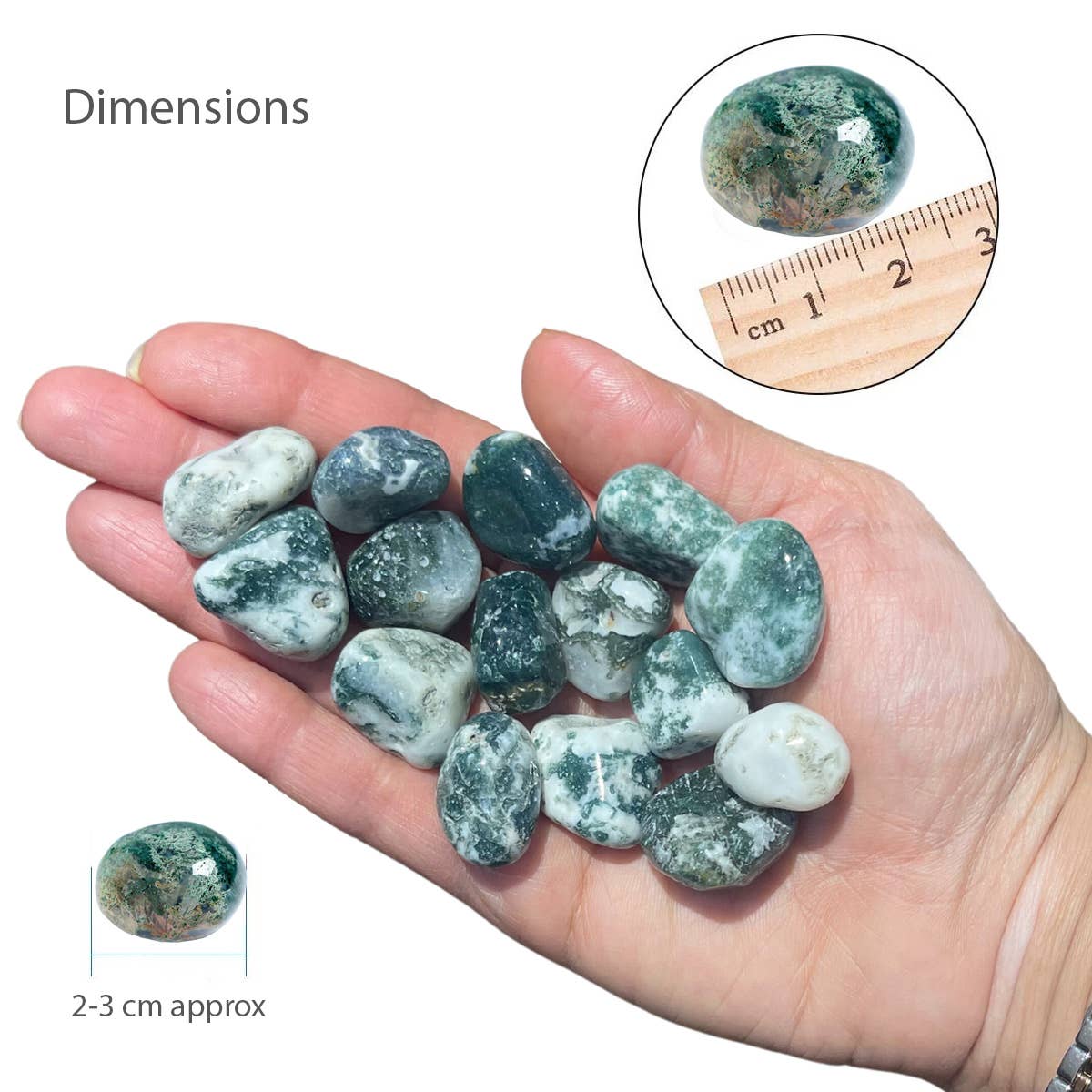 Moss Agate Tumble Stone
