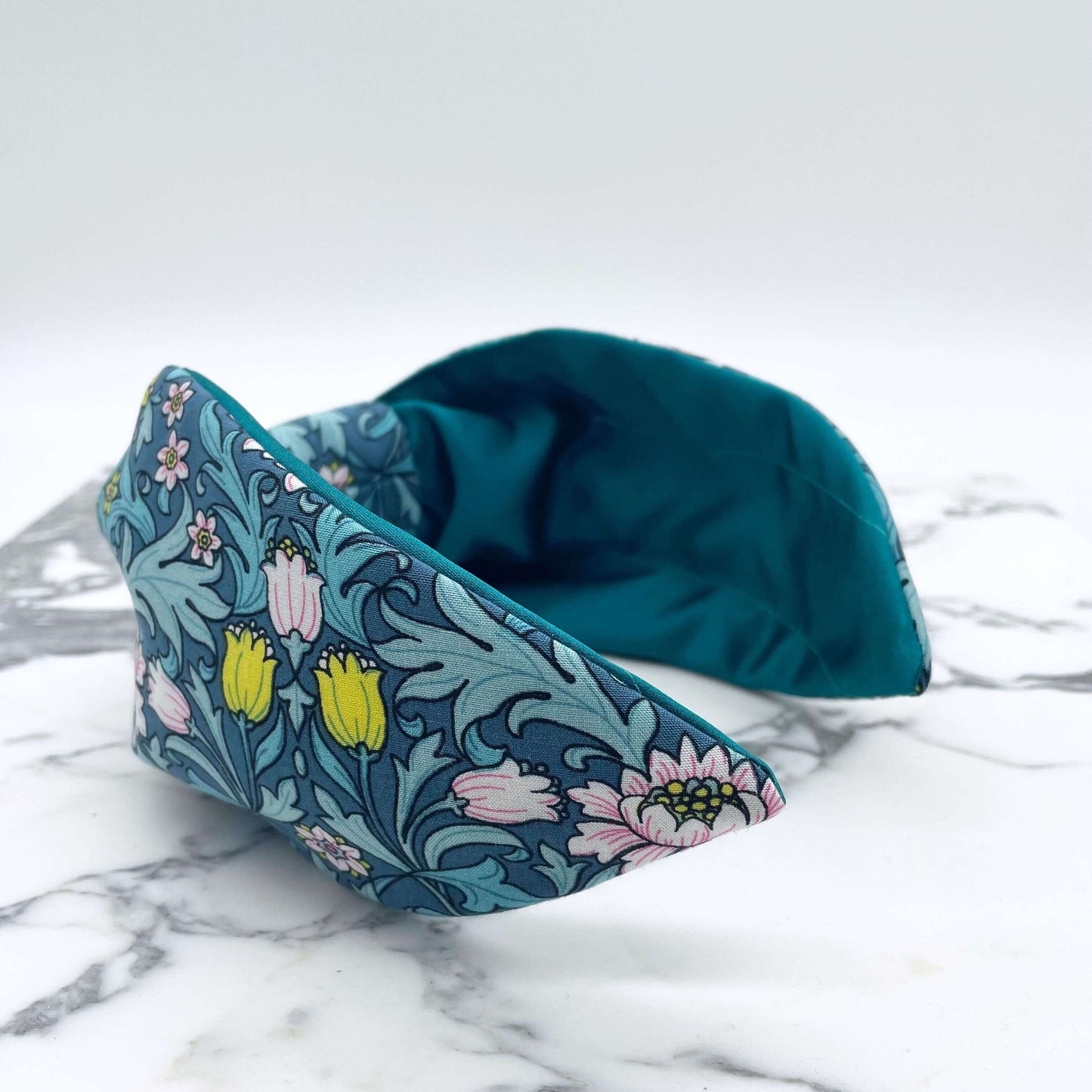 Morris Flat Knot Headband In Blue