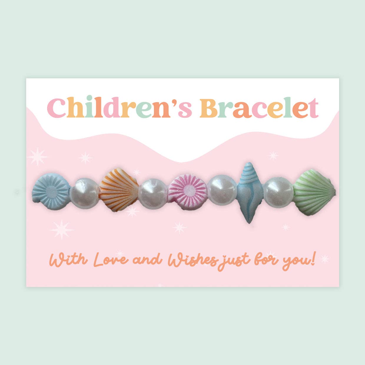 Seashells - Children's Beaded Bracelet