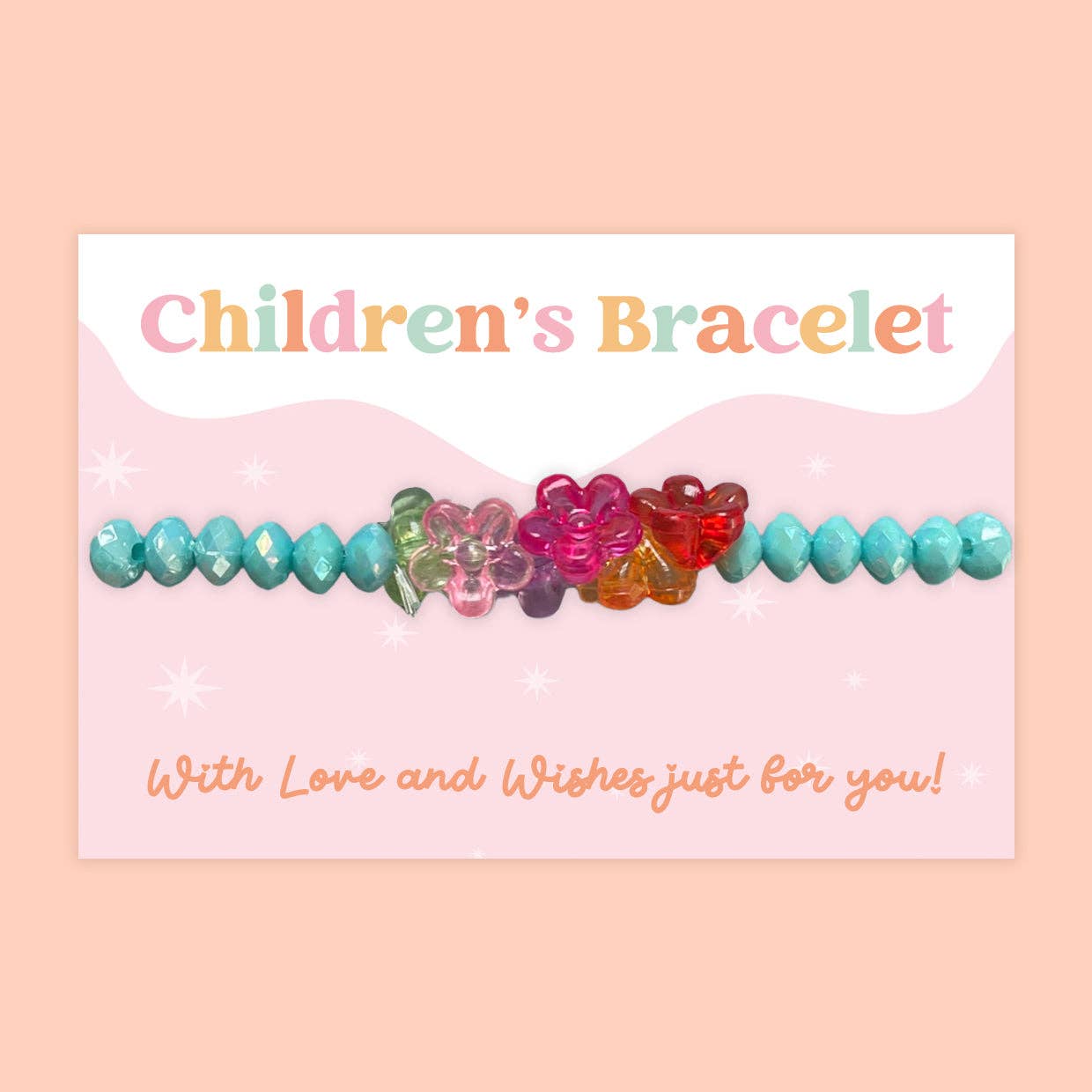 Flowers - Children's Beaded Bracelet