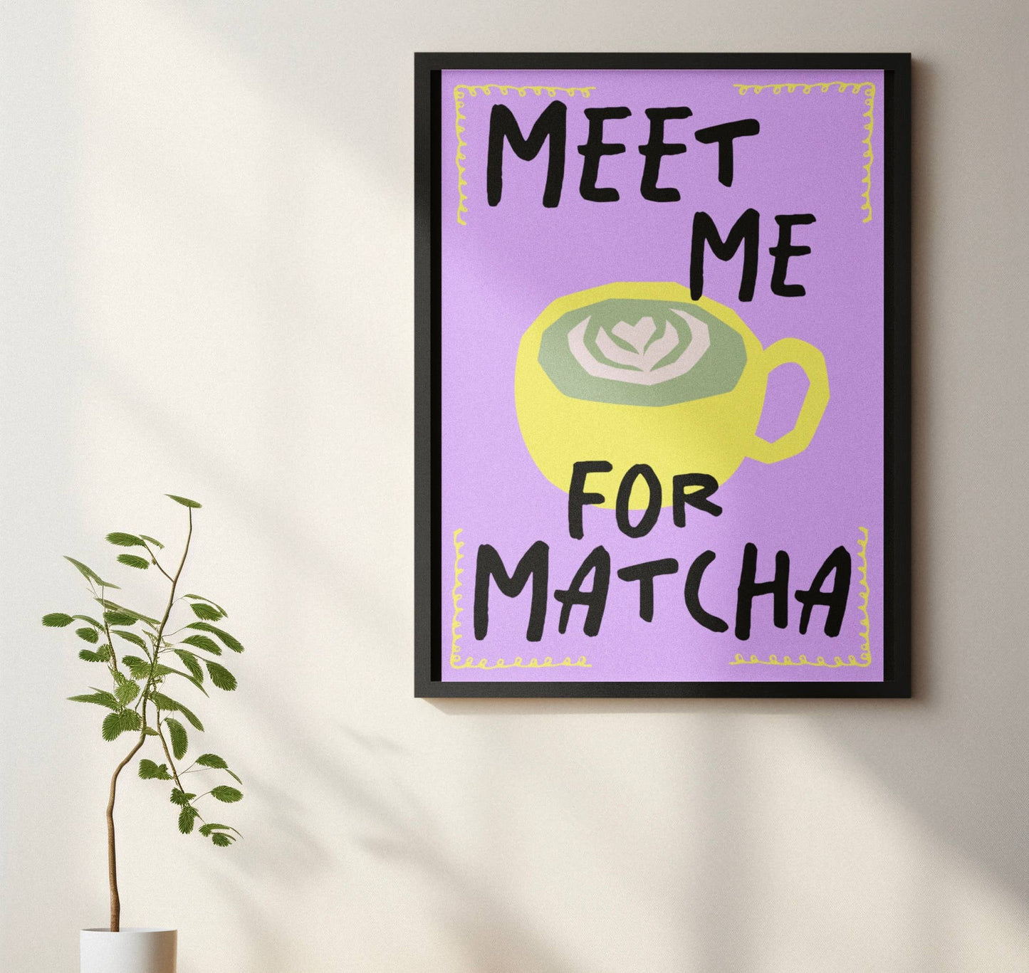 Meet Me For A Matcha Print