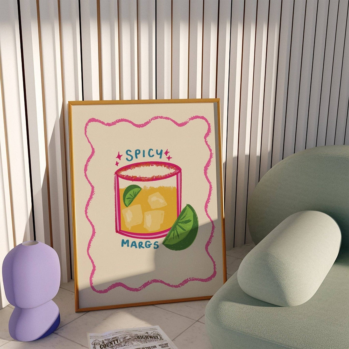 Spicy Margs Cocktail Print: A4