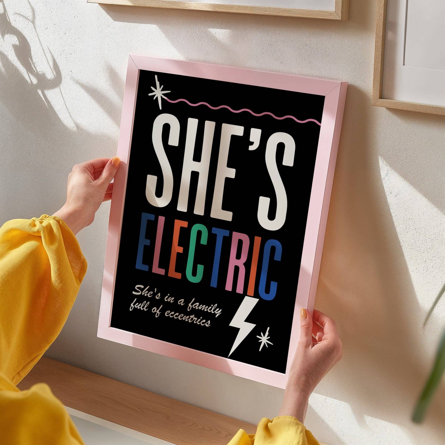 She's Electric Lyrics Inspired Print: A4