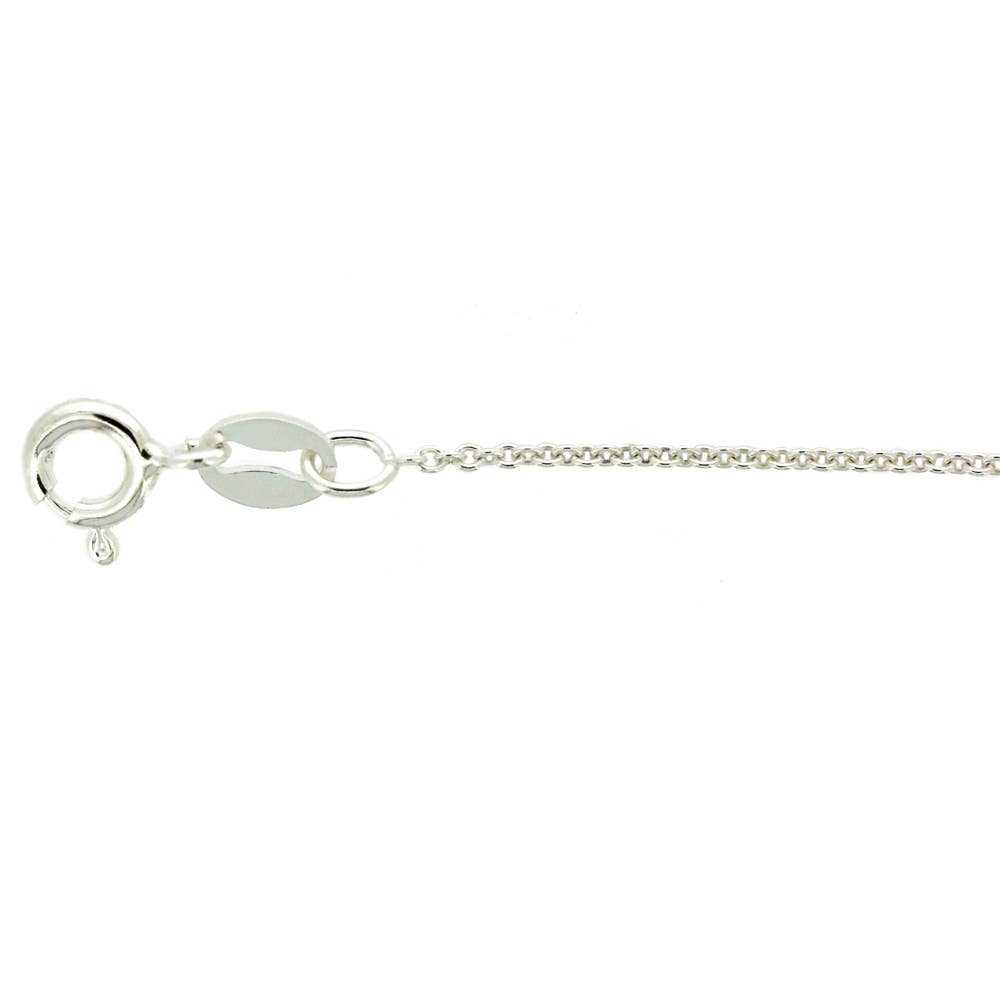 Rose Quartz Oval Pendant with 18" Trace Chain and Box