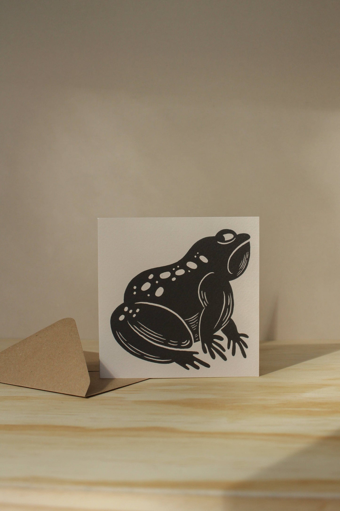 'The Grumpy Frog' Animal Card: Naked