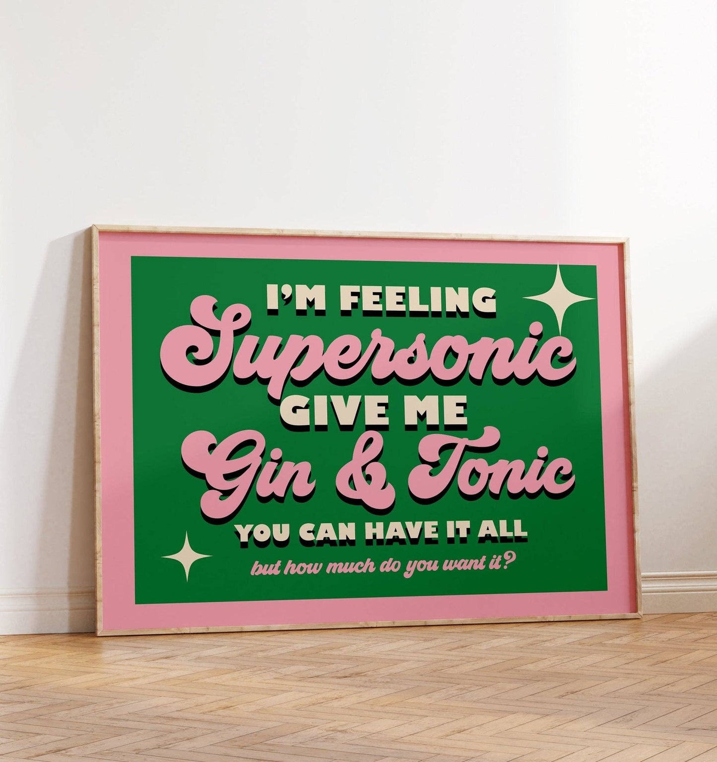 Supersonic Landscape Print: A4