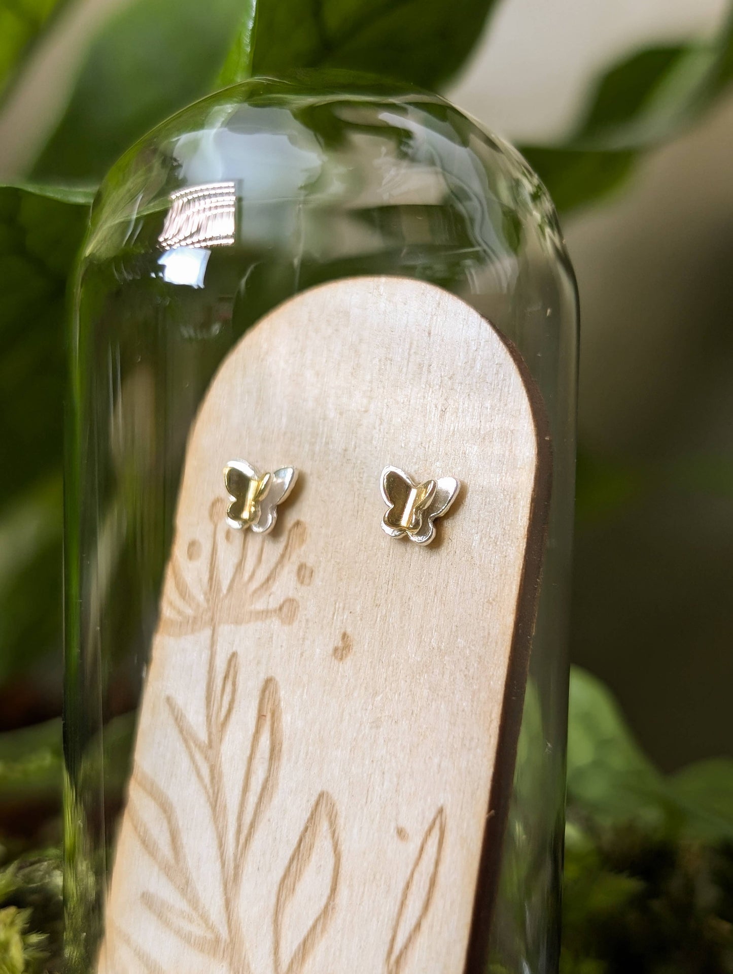 Mini Butterfly Sterling Silver Studs