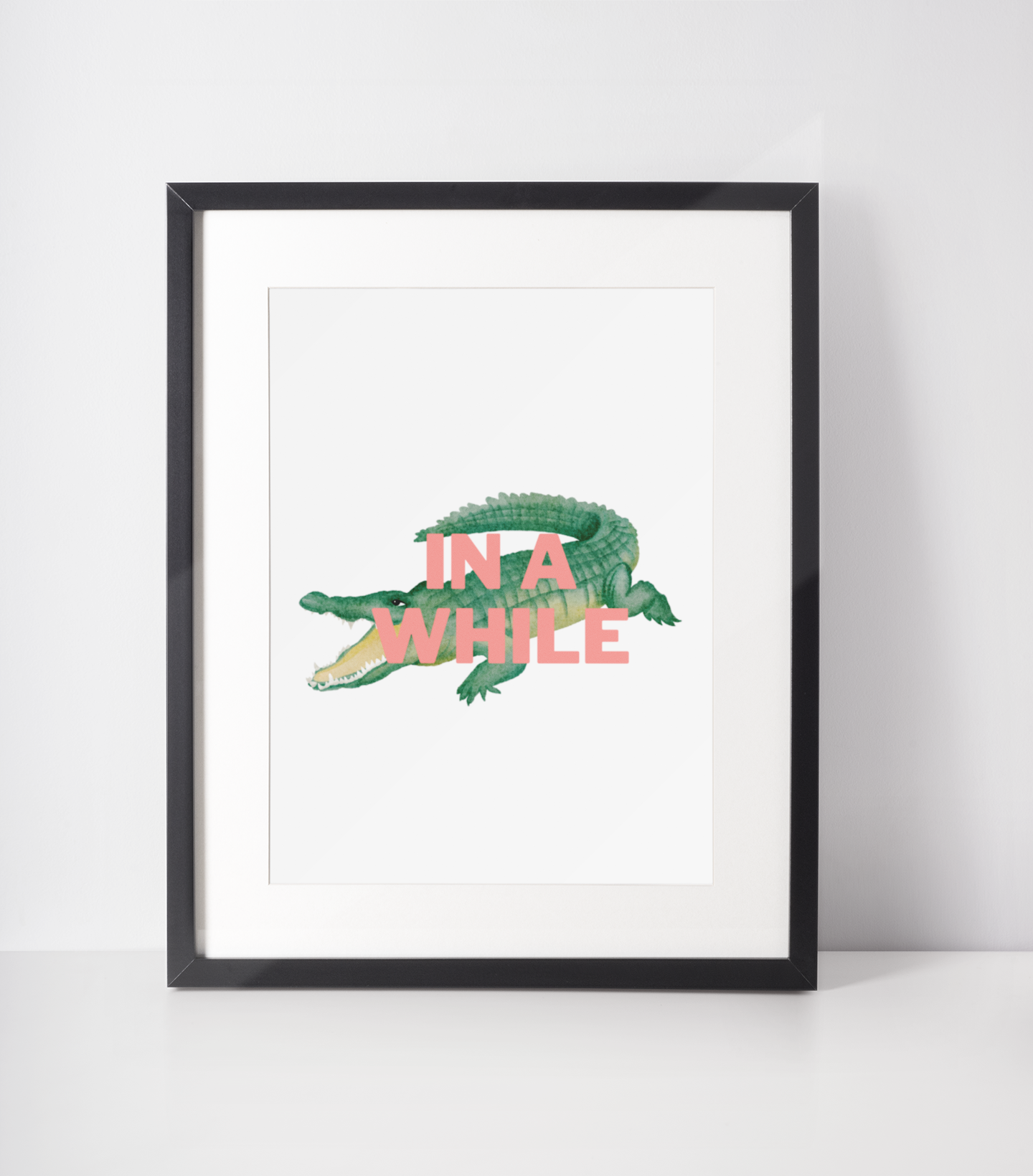 In a while crocodile print: A4
