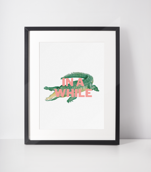 In a while crocodile print: A4