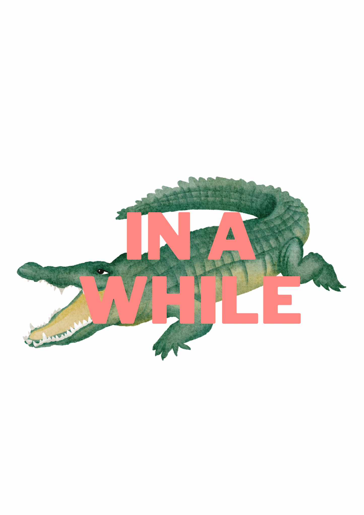 In a while crocodile print: A4