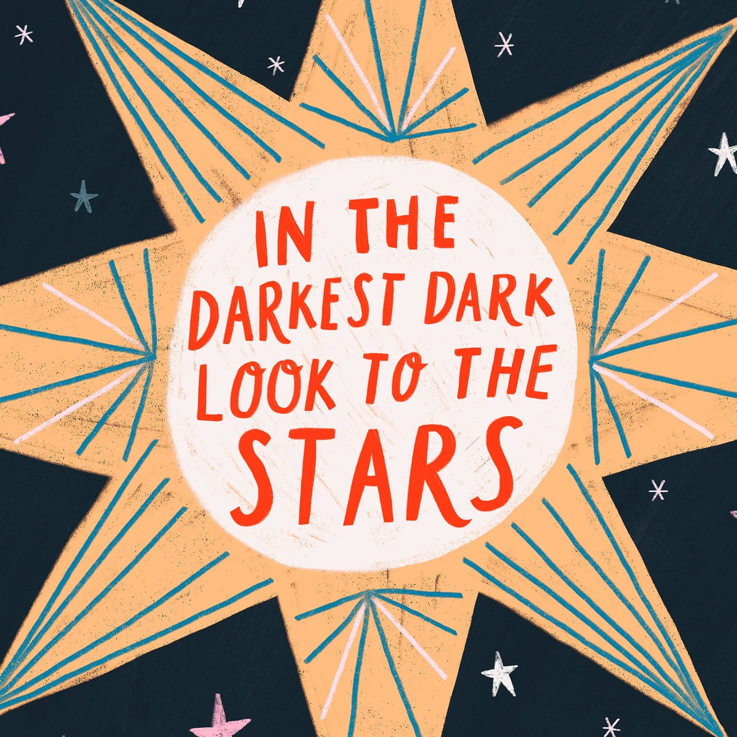 In the Darkest Dark Art Print