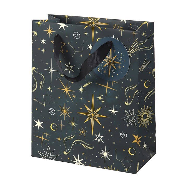 23cm Medium Starry Night Celestial Gift Bag