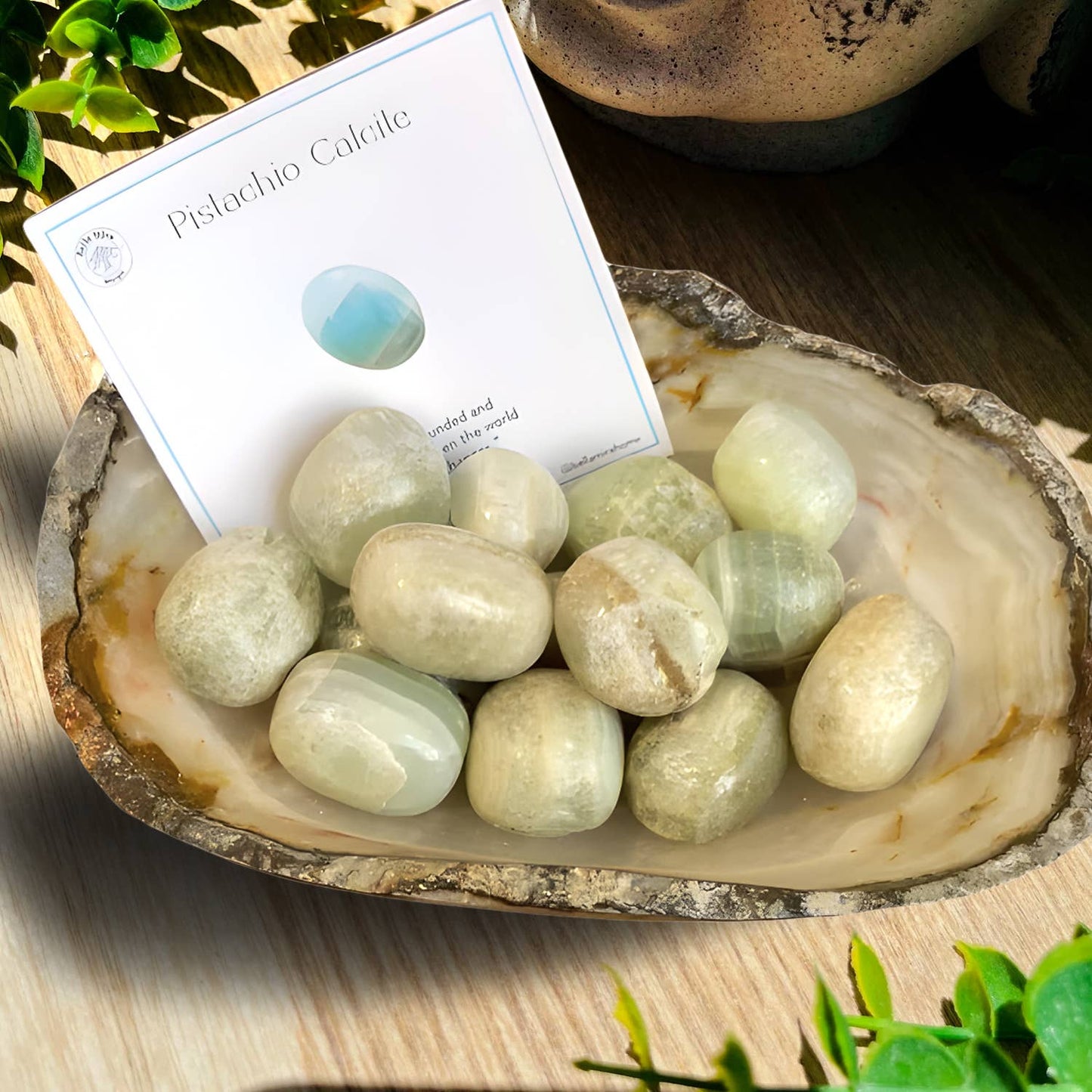 Pistachio Calcite Tumble Stone