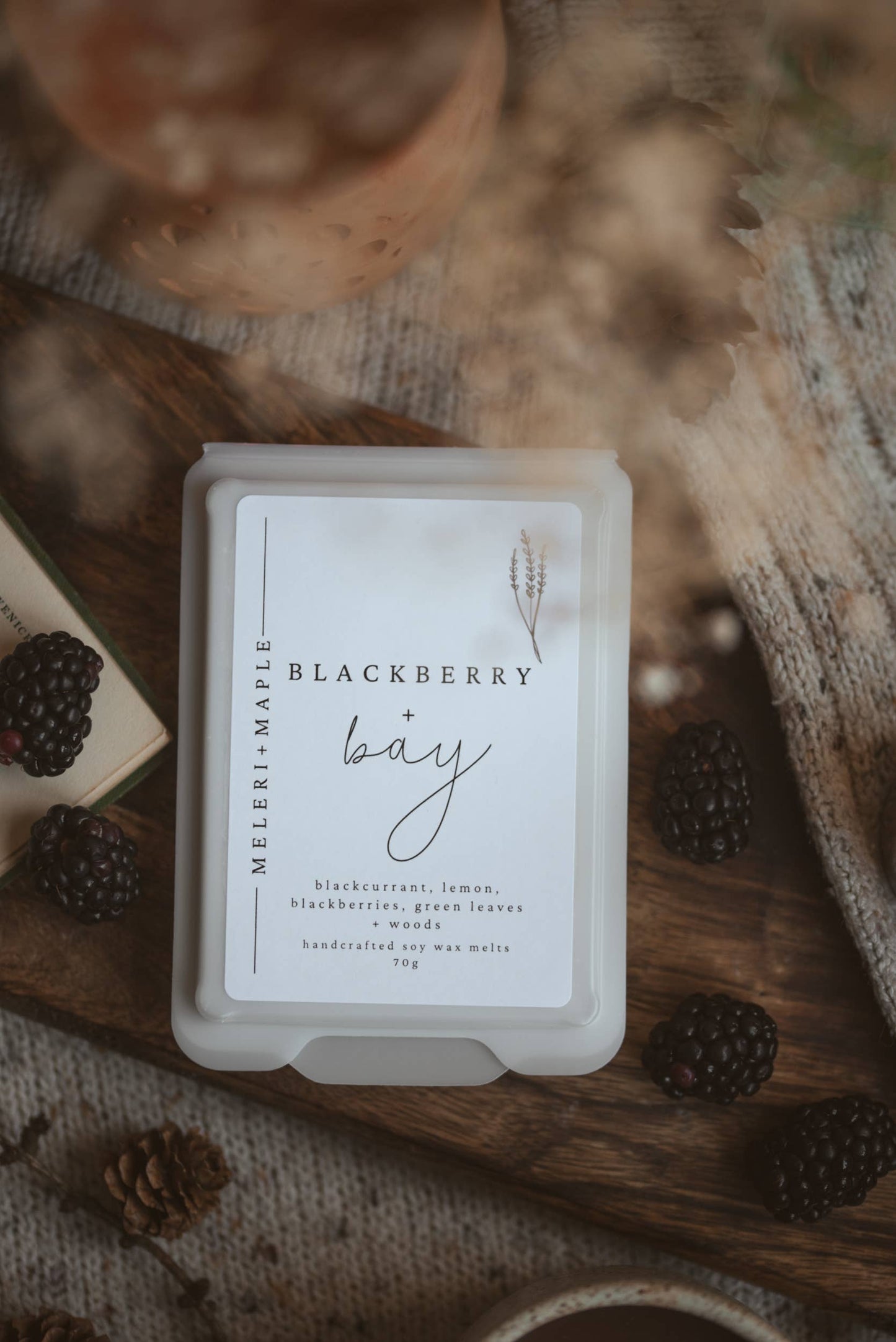Pecan Brown Sugar Scented Heart Clamshell Soy Wax Melts
