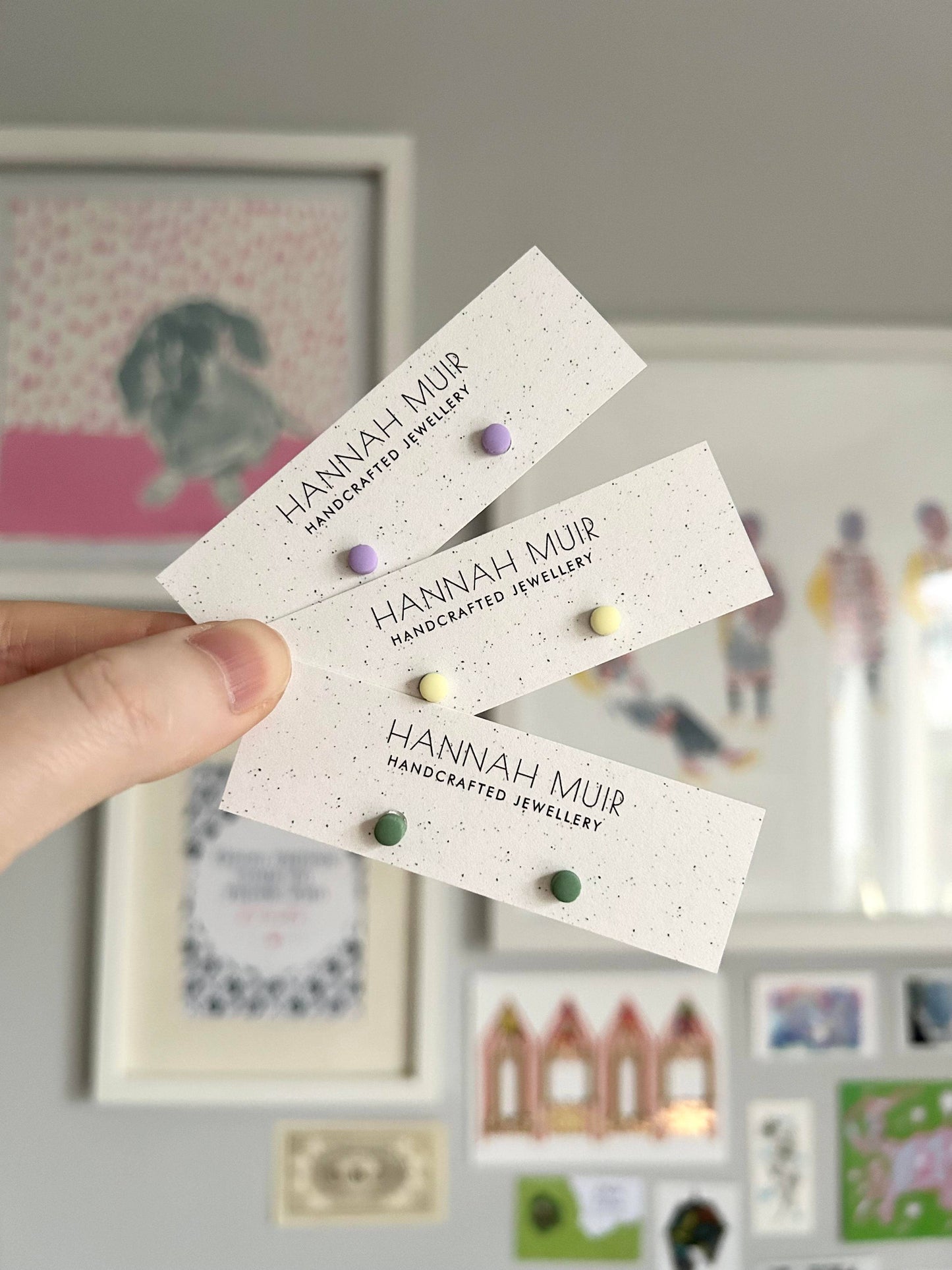 Colourful Dot Studs