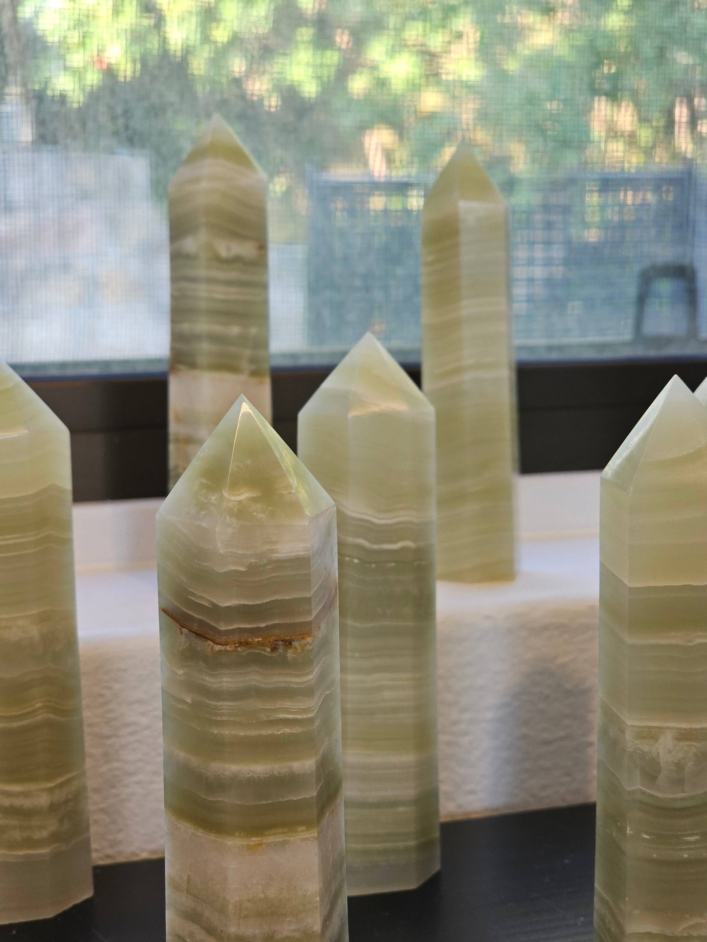 Afghanistan Jade Crystal Obelisk Tower Point