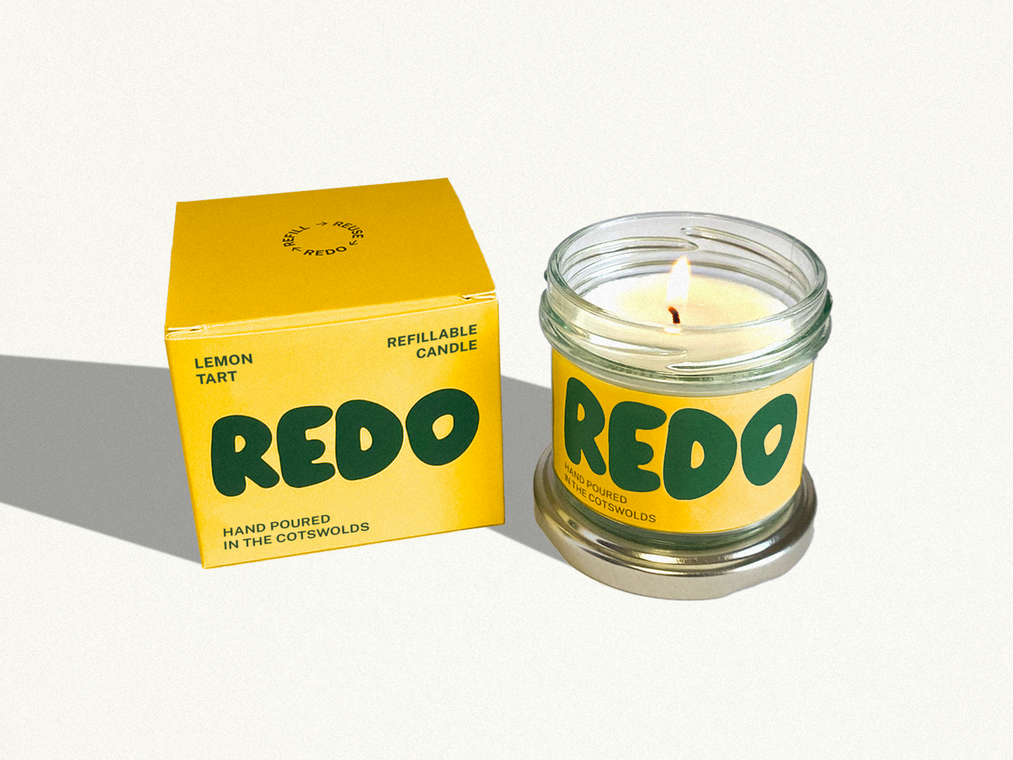 Lemon Candle I Citrus Candle I Summer Candle I Retro Gifts