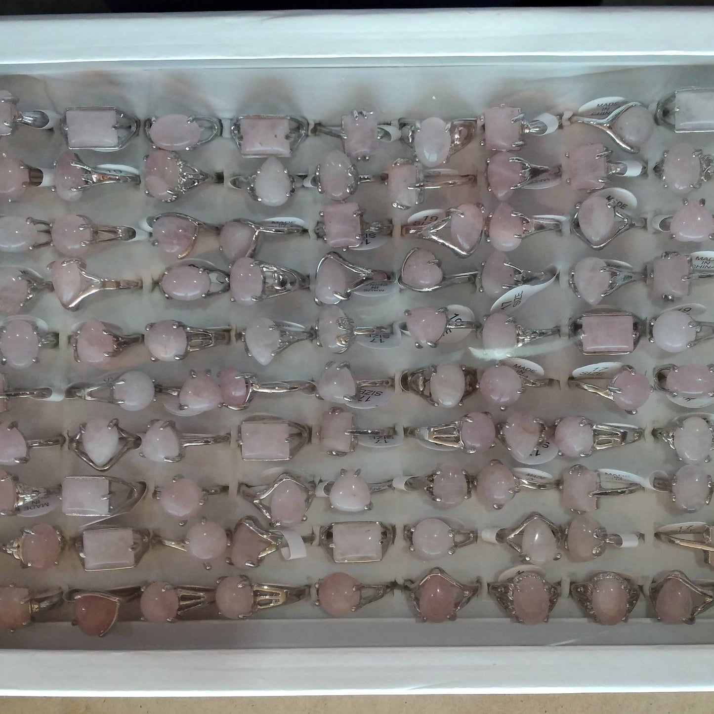 Gemstone Rings Assortment – 100 or 50 Mixed Stone Rings : Assorted 100