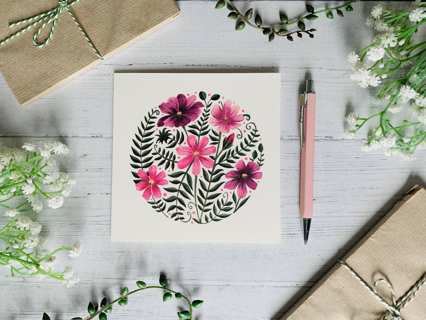 Cosmos Greeting Card