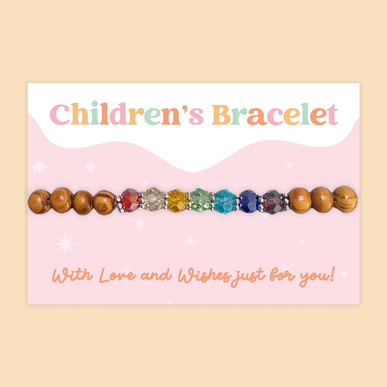 Rainbow Chakra Beads - Children's Beaded Bracelet