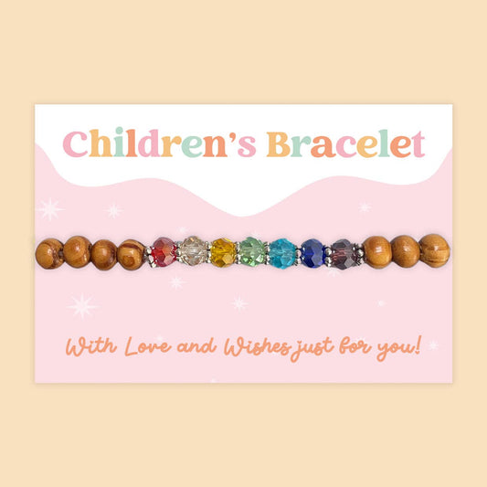 Rainbow Chakra Beads - Children's Beaded Bracelet