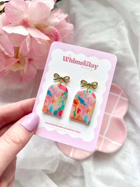Floral Arch Abstract Earrings