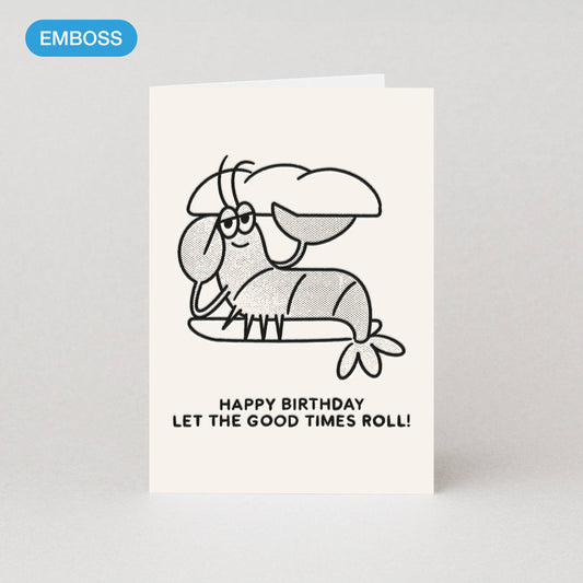 Lobster Roll Birthday Card | Lobster Birthday Greeting Card