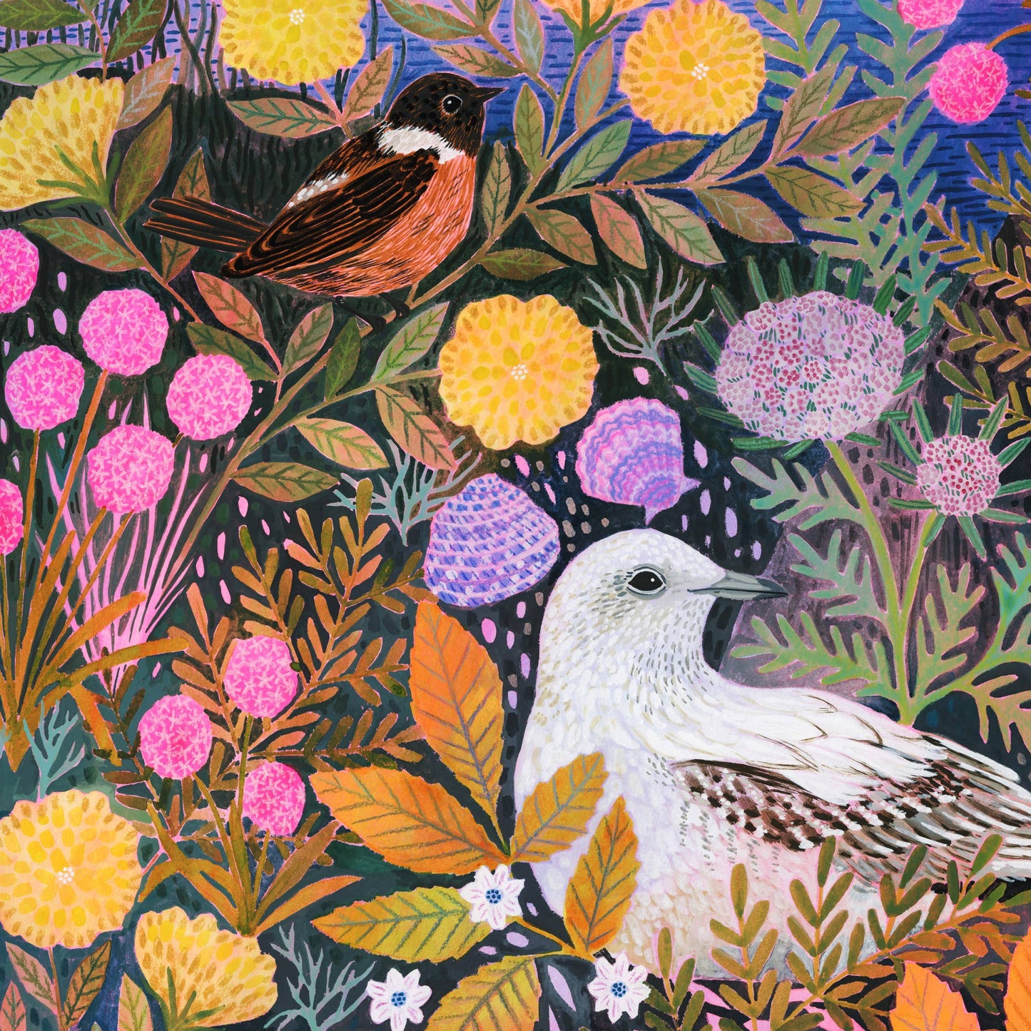 Clifftop Meadow Art Print: A3 - Large