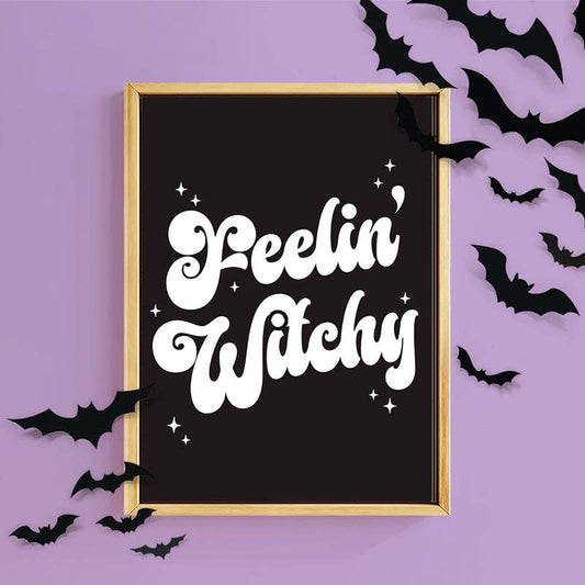 FEELIN' WITCHY BLACK PRINT: A5