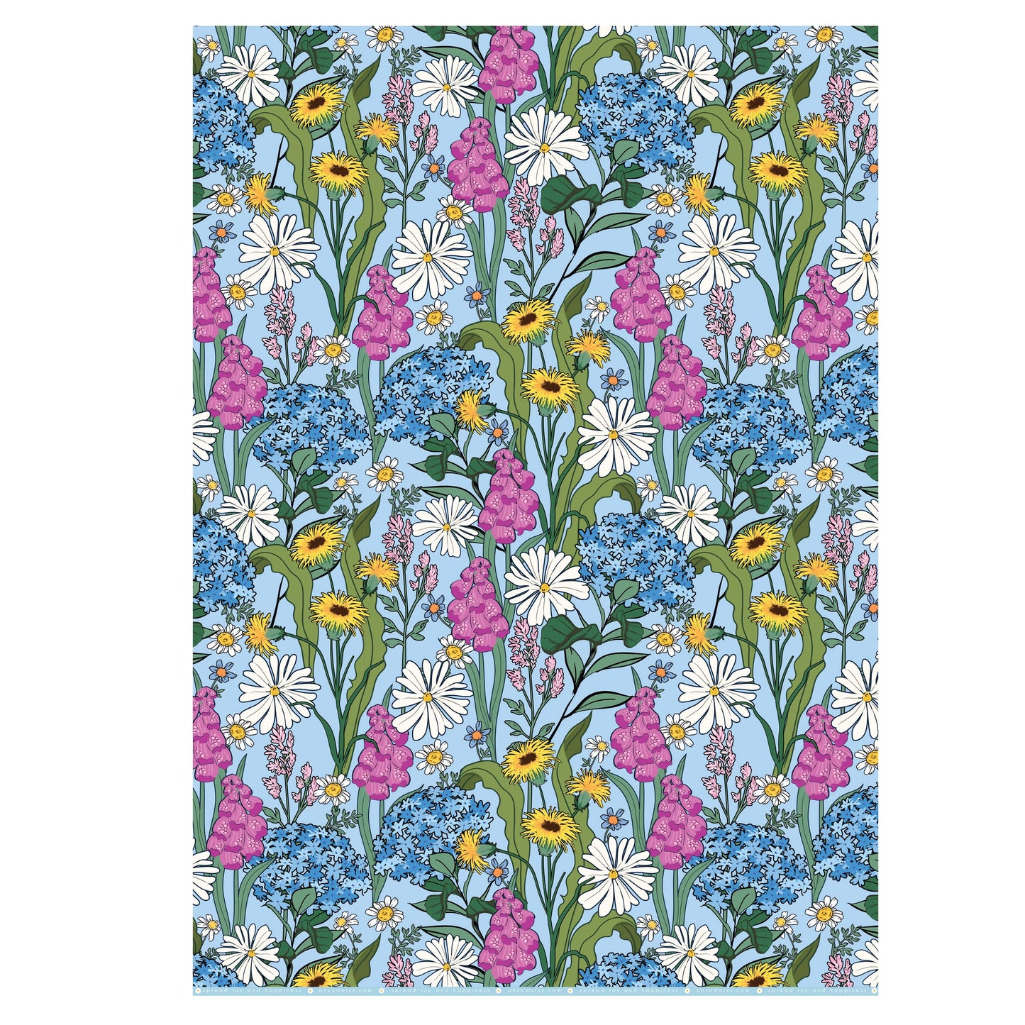 COTTAGE GARDEN FLORAL GIFT WRAP SHEET