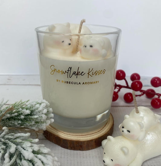 Handmade Polar Bear Candle - Snow Fairy Scent