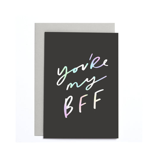 You're My BFF Card - Best Friend Friendship Card: 90 x 120 mm