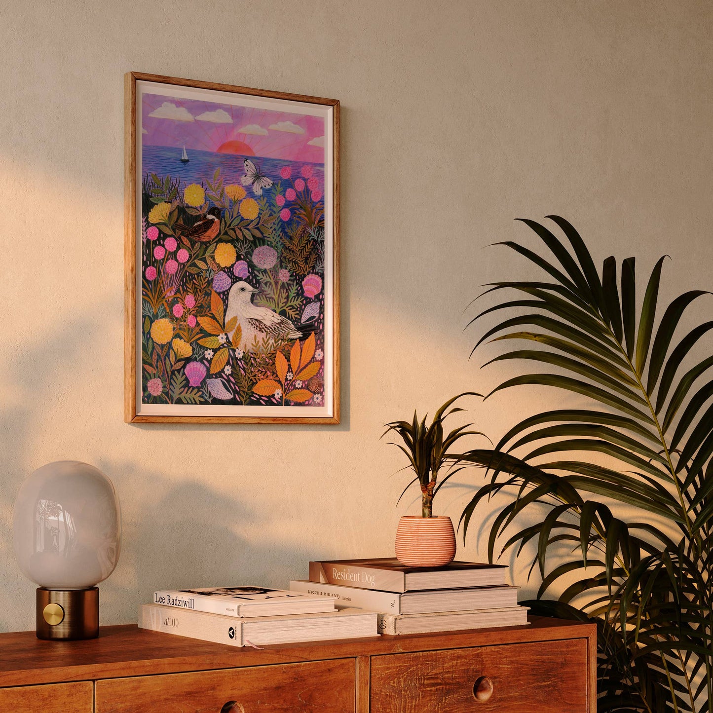 Clifftop Meadow Art Print: A3 - Large