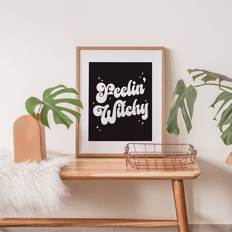 FEELIN' WITCHY BLACK PRINT: A5