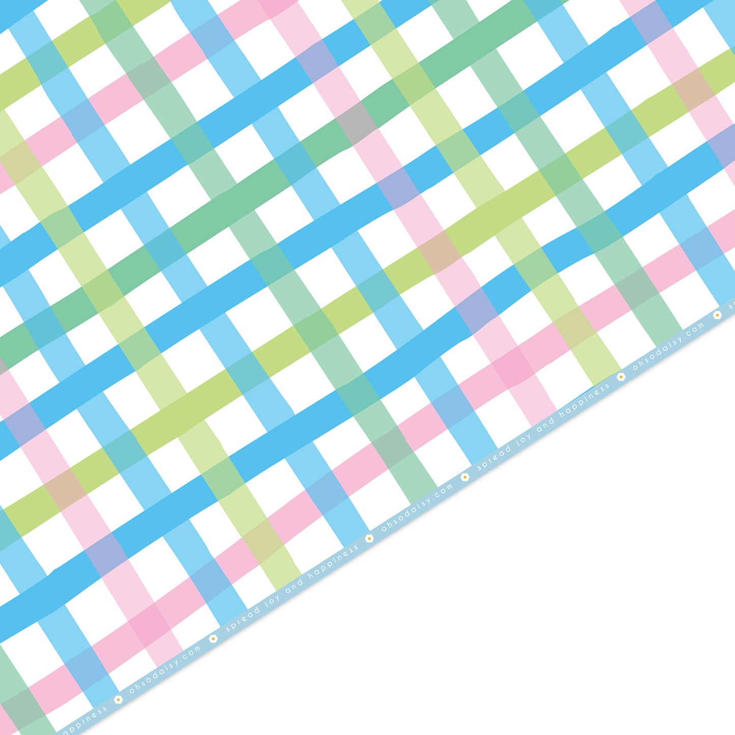 PICNIC GINGHAM GIFT WRAP SHEET