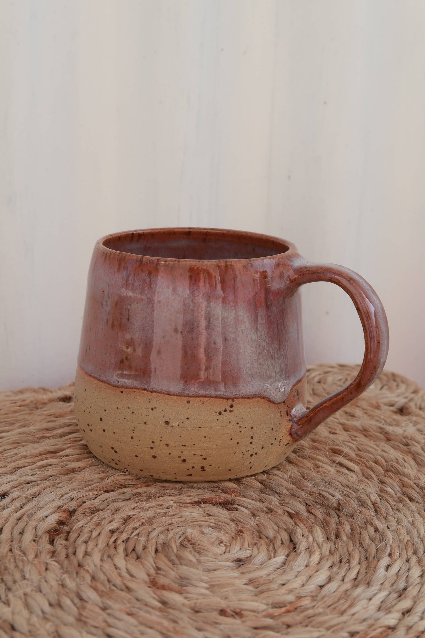 Handmade Ceramic Small Mug - Speckled Wild Plum