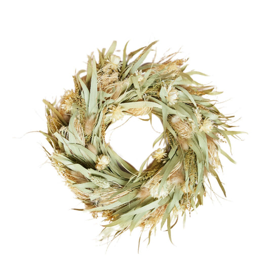 Dried Flower Wreath - Natural 25cm